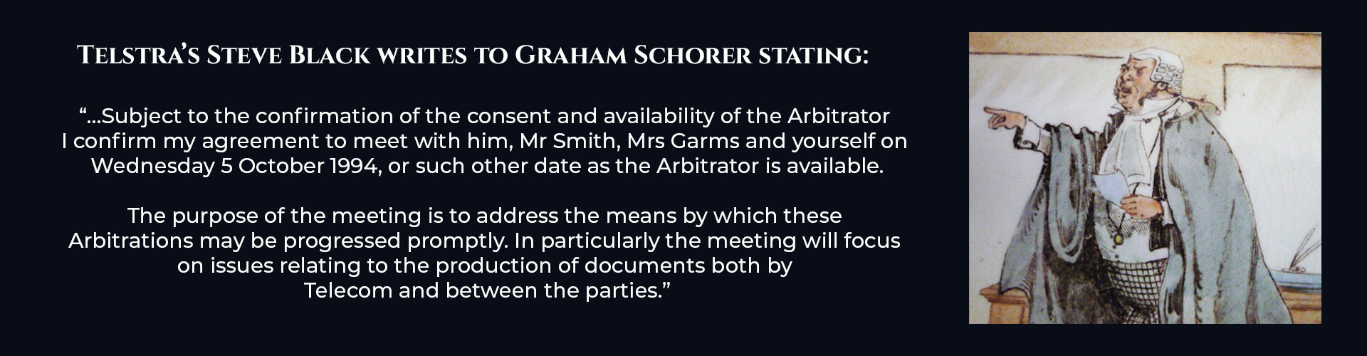 Absent Justice - Arbitrator Agreement