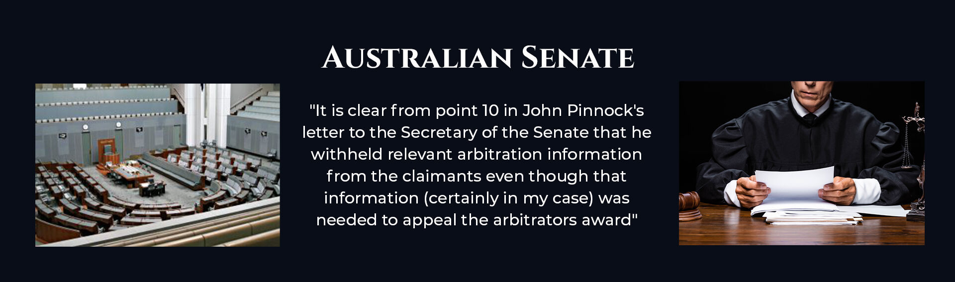 Absent Justice - Senate